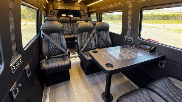 12 passenger sprinter van interior dallas