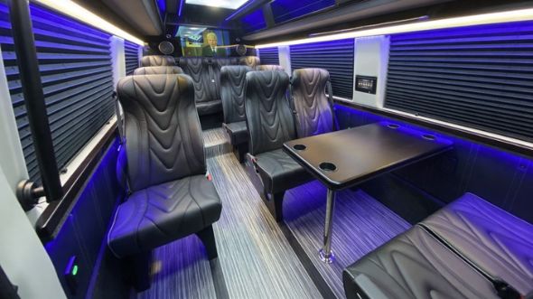 dallas 18 passenger sprinter van interior