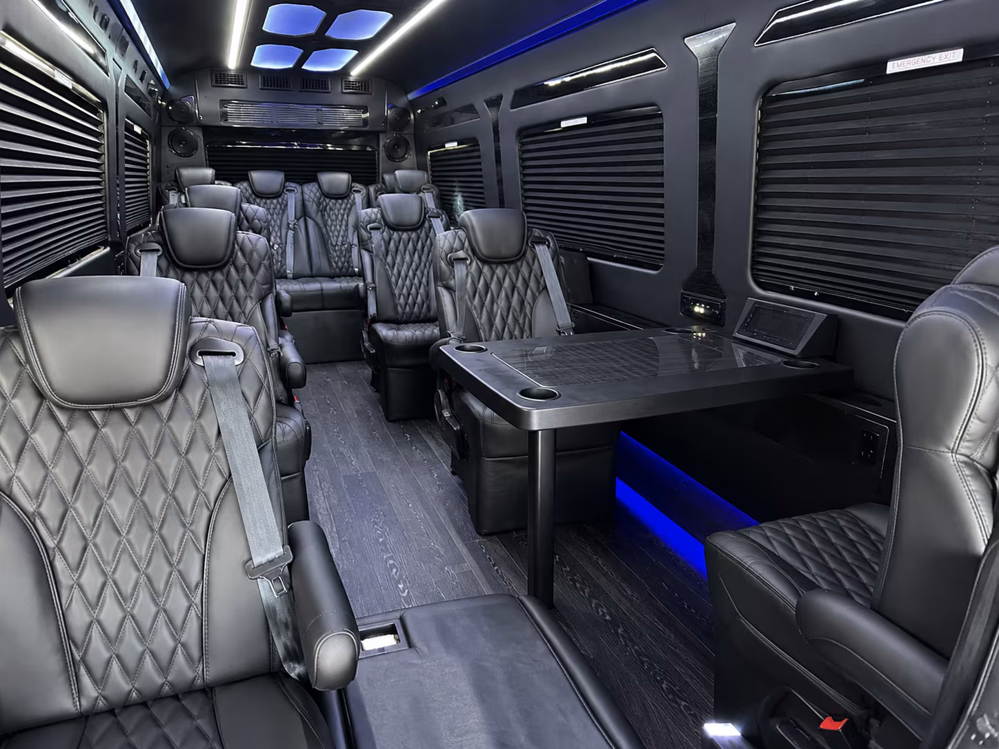 dallas 15 passenger sprinter van interior