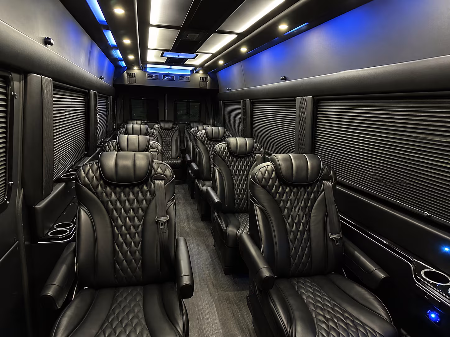 dallas 18 passenger sprinter van inside