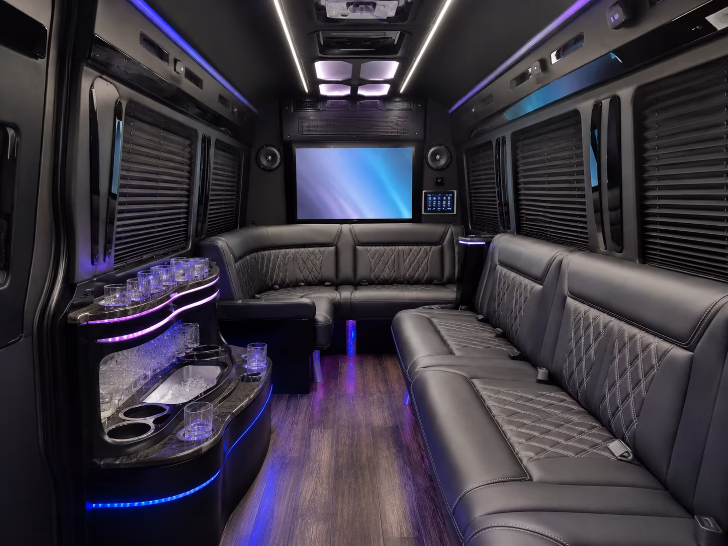 dallas sprinter limousine inside